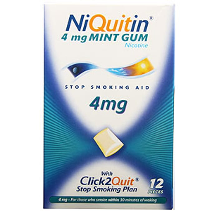 Niquitin 4mg Mint Gum: 12 Pieces