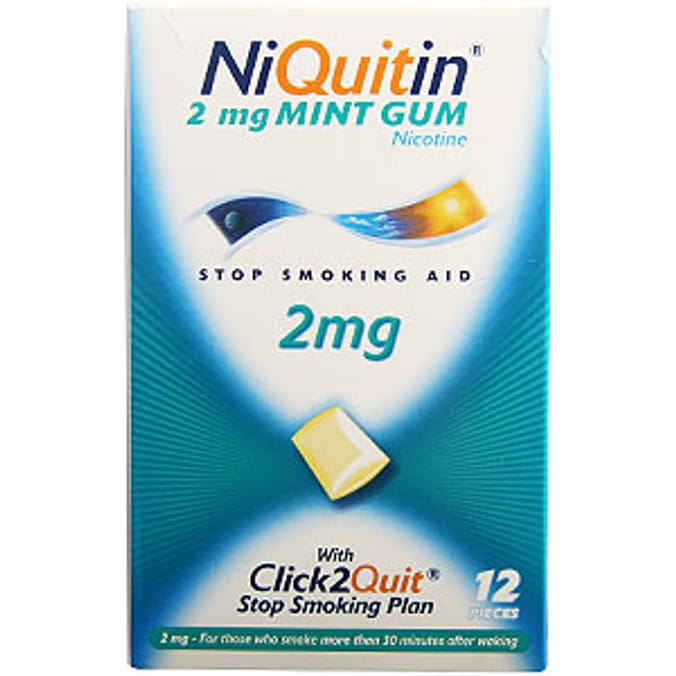 Niquitin 2mg Mint Gum: 12 Pieces 