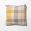 Home Collections: Large Check Cushion - Ochre