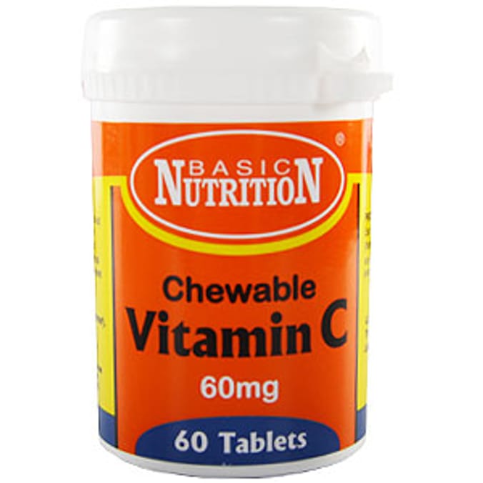 Basic Nutrition - Chewable Vitamin C: 60 Tablets