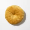 Home Collections: Round Velvet Cushion - Ochre