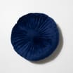 Home Collections: Round Velvet Cushion - Navy