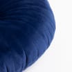 Home Collections: Round Velvet Cushion - Navy