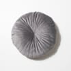 Home Collections: Round Velvet Cushion - Grey