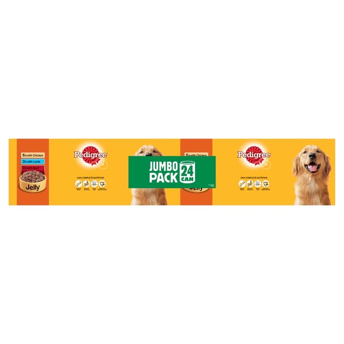 Pedigree canned dog food best sale 24 pack