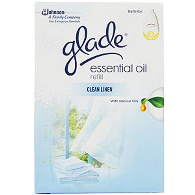 Glade Essential Oil Refill Clean Linen Home Bargains