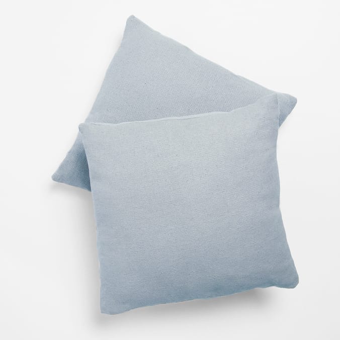 The Outdoor Living Collection: 2 Cotton Cushions - Blue