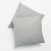 The Outdoor Living Collection: 2 Cotton Cushions - Grey