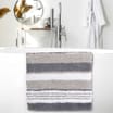 Bathroom: Stripe Bath Mat - Grey