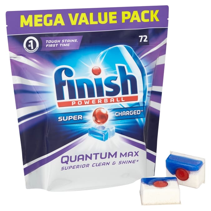 Finish Powerball Super Charged Quantum Max 1116g = 72 Tablets