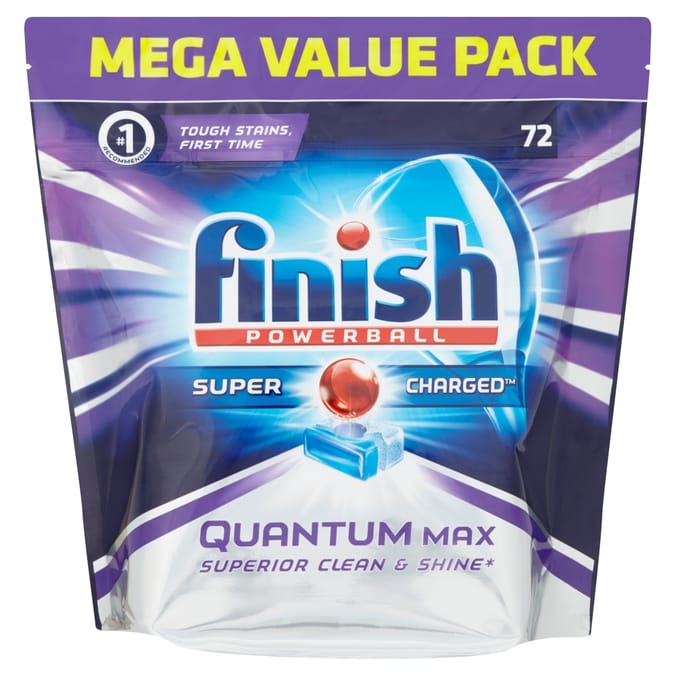 Finish Powerball Super Charged Quantum Max 1116g = 72 Tablets