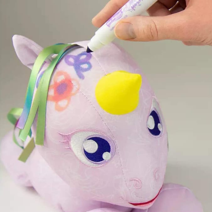 The Original Doodle Bear Plush Toy with 3 Washable Markers 2Unicorn