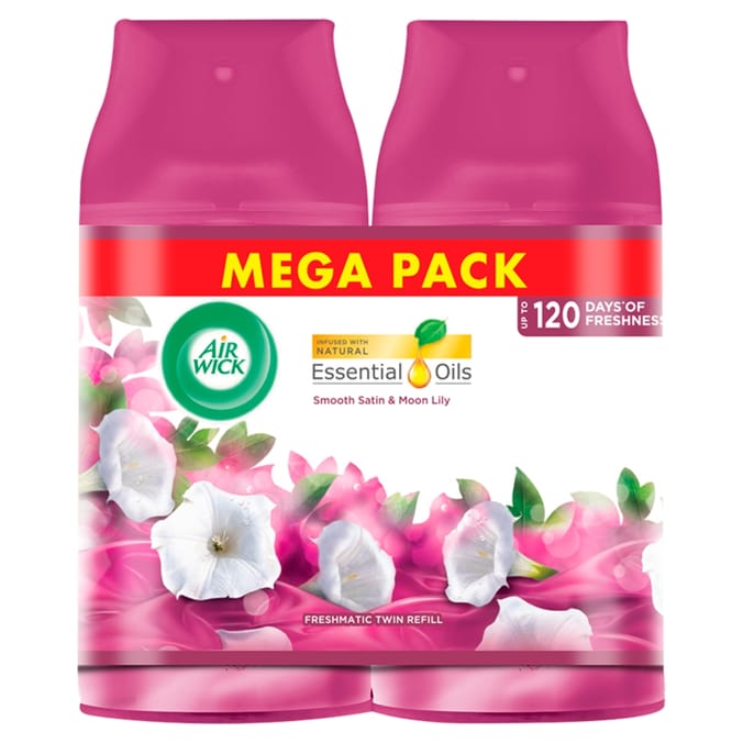 Air Wick Freshmatic Refill Smooth Satin & Moon Lily (3 x Twin Pack