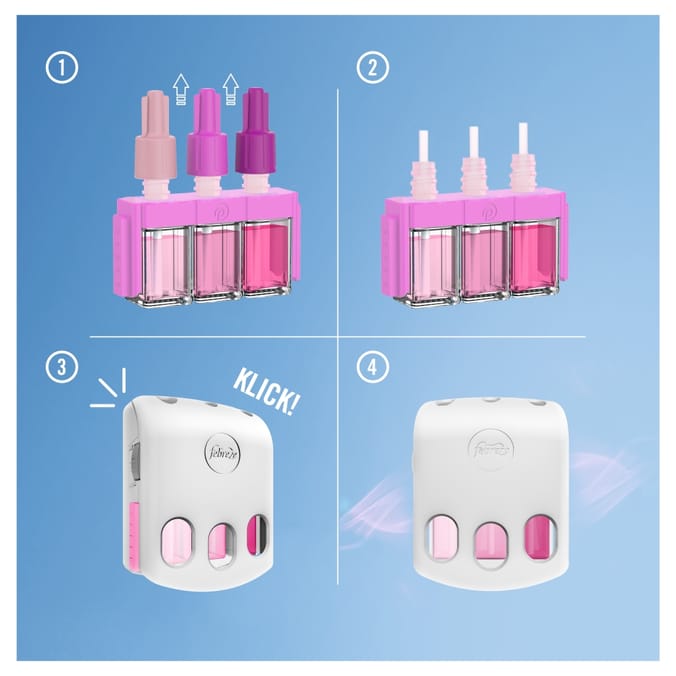 Febreze 3Volution Air Freshener PlugIn Starter Kit Peony & Cedar 20ml, air fresheners scents