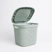 Diamond Hinge Lid Basket Mint Green