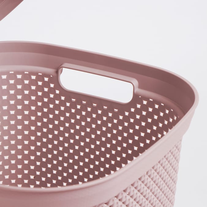 Diamond Hinge Lid Basket, decor, home, store, storage, basket, baskets