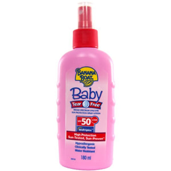 Banana Boat 180ml Baby TearFree Sun Lotion SPF50 spray sun cream, sun