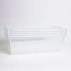 3 x 32 Litre Underbed Storage Clear Boxes with Clear Lid