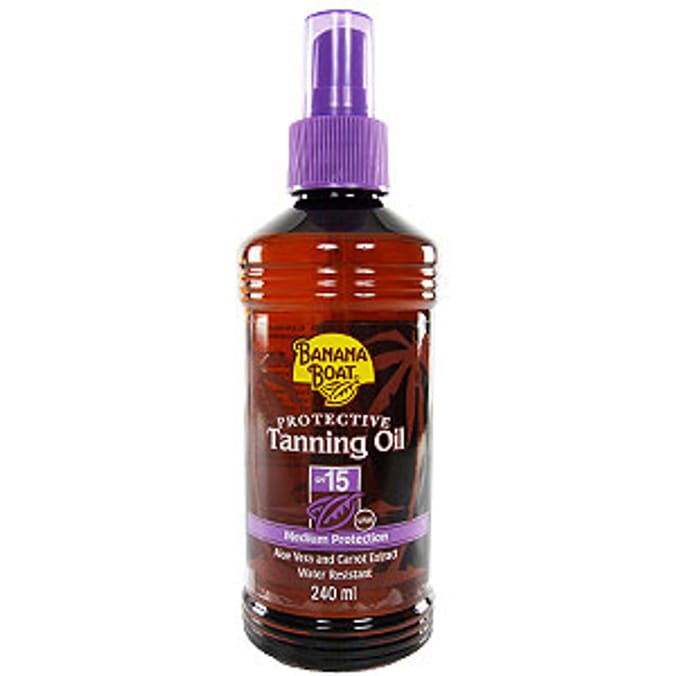 Banana Boat Protective tanning Oil SPF15 240ml Spray Home Bargains
