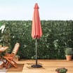 VonHaus 2.7M Steel Powder Coated UV30+ Crank & Tilt Parasol: Burnt Orange