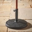 VonHaus Round Heavy Duty 12kg Concrete Parasol Base: Classic Black