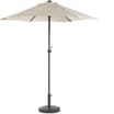 VonHaus Round Heavy Duty 12kg Concrete Parasol Base: Classic Black