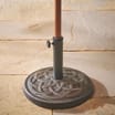 VonHaus Round Heavy Duty 9kg Patterned Parasol Base: Brushed Bronze