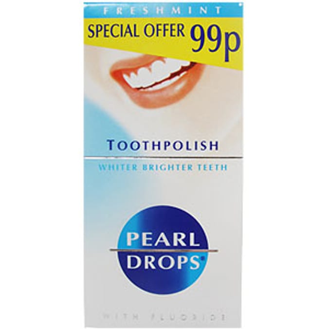 Pearl Drops Toothpolish Fresh Mint 50ml Home Bargains