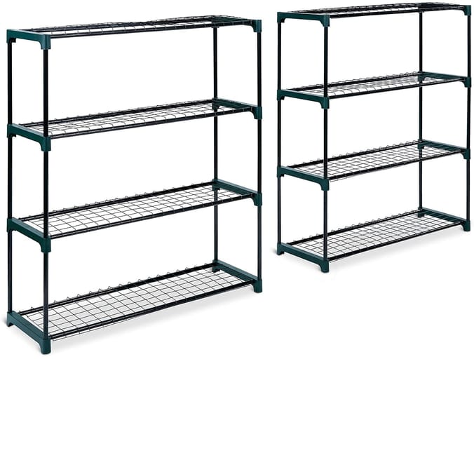 VonHaus 4 Tier Steel Greenhouse Staging Unit, large shelving units