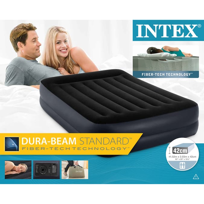 Intex raised double airbed hotsell