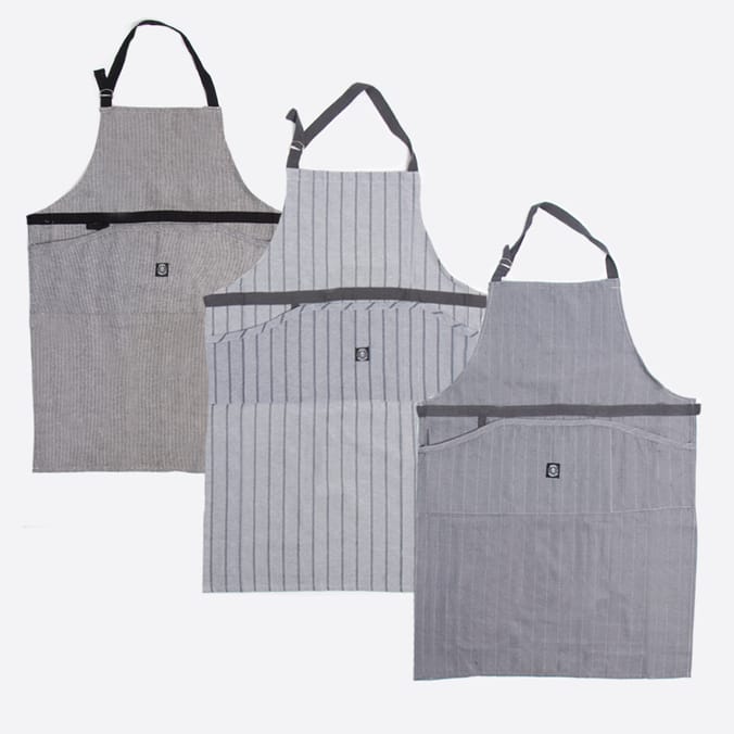 Barsotti Kitchen & Co Premium Chef Style Apron, kitchens, aprons, grey
