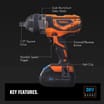 VonHaus Cordless Impact Wrench with 3.0Ah Li-ion 20V MAX Battery