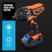 VonHaus Cordless Impact Wrench with 3.0Ah Li-ion 20V MAX Battery