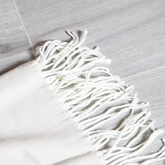 Ports of Call by Jeff Banks Knit Throw Beige, knitted, throws, 200cm