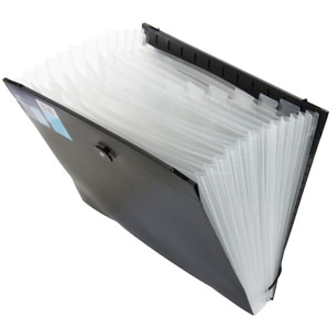 A4 Expanding Suspension File Black Home Bargains