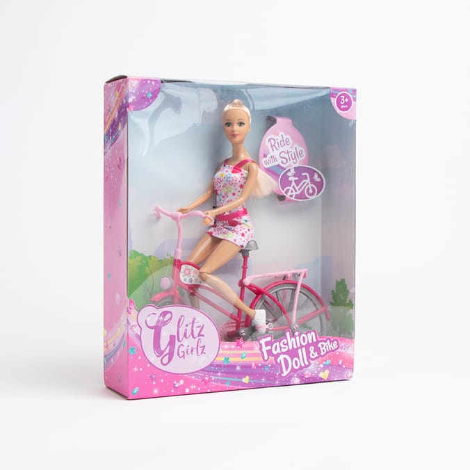 Glitz Girlz Fashion Doll Bike barbie dolls cindy steffi 12