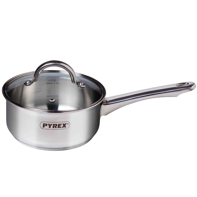 Pyrex Master 18cm Stainless Steel Saucepan, pans cookwares cooking
