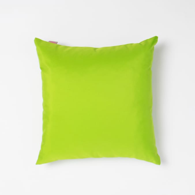 Rhubarb And Crumble Outdoor Scatter Cushion Lime, indoor, memory