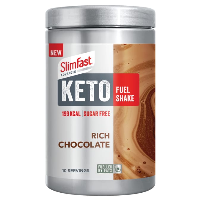 SlimFast: Advanced Keto Fuel Shake Rich Chocolate 350g