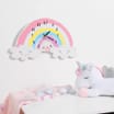 My Little Home: Rainbow Wall Clock