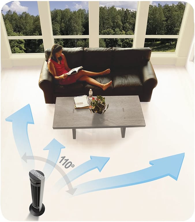 Honeywell Oscillating Tower Fan with Remote Control Home Bargains