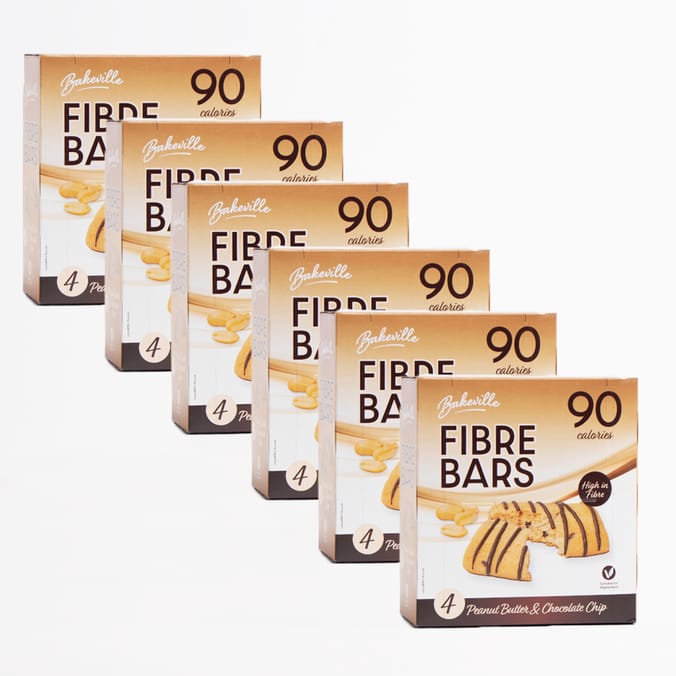 Bakeville Peanut Butter & Chocolate Chip Fibre Bars (48 x 24g Bar