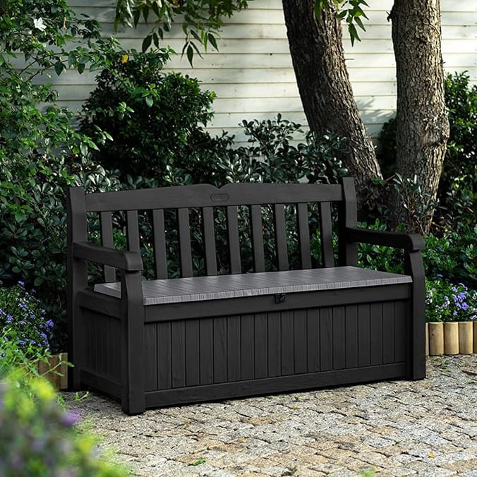 Plastic bench best sale storage seat