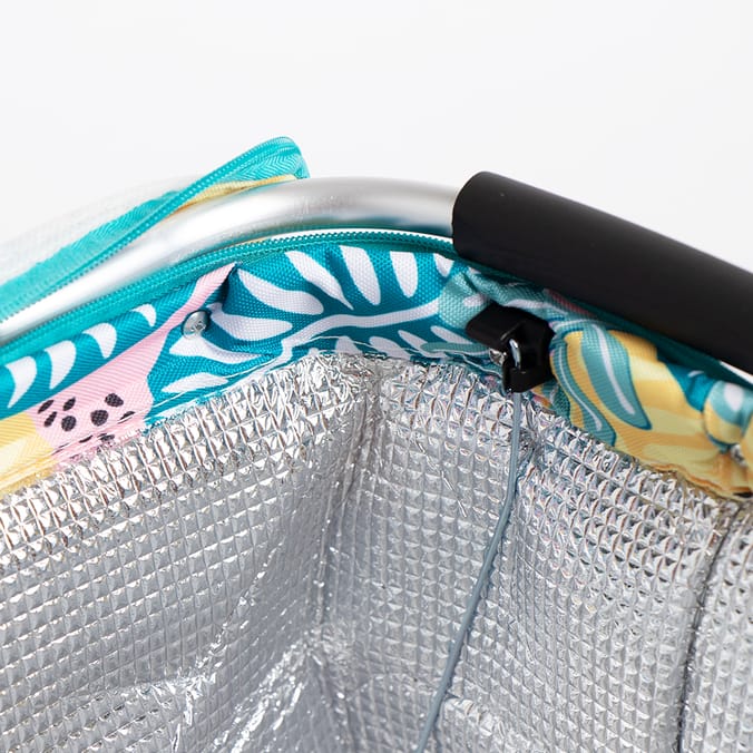 Hello Summer Foldable Cooler Picnic Basket Botanical, picknick