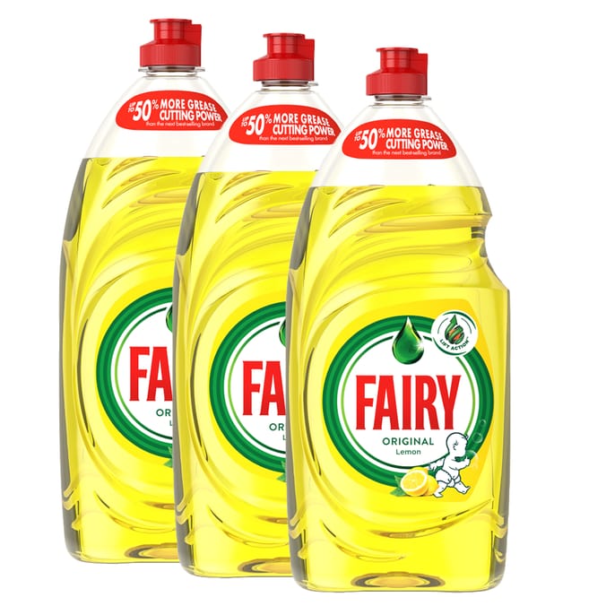 Fairy Original Washing Up Liquid Lemon (1150ml), Washing up Liquid