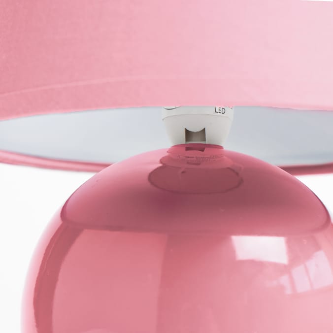 My Little Home Ceramic Ball Lamp Pink, lamps lampshades bases lights