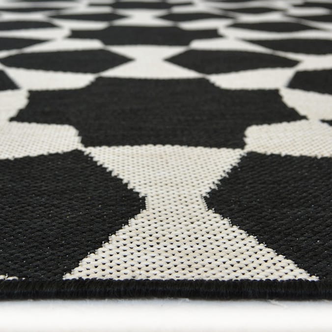 Kaleidoscope Indoor/Outdoor Rug, rugs, garden, patio, grey, silver