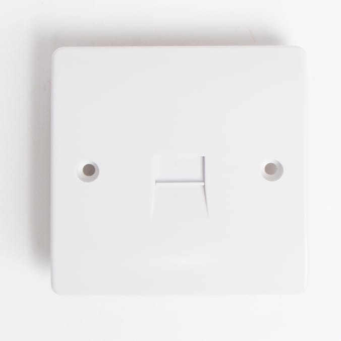Equatech Telephone Socket White, Equatech, phone, telephone, socket