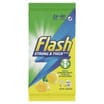 Flash Anti-Bac Crisp Lemon XL Strong & Thick Wipes (8 x 24 Wipe Pack)