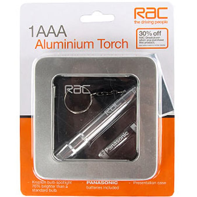 RAC Aluminium Torch (Case of 6) Home Bargains
